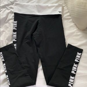 Pink yoga leggings